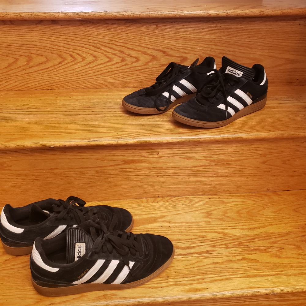 Adidas Classic Black and White Trainers